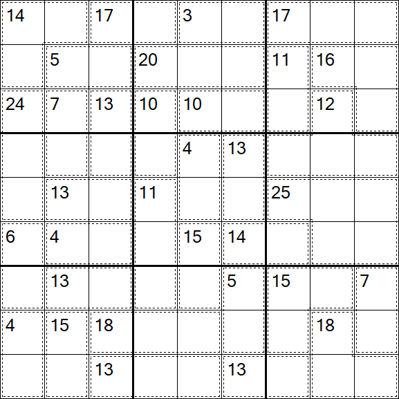 Killer Sudoku - Medium