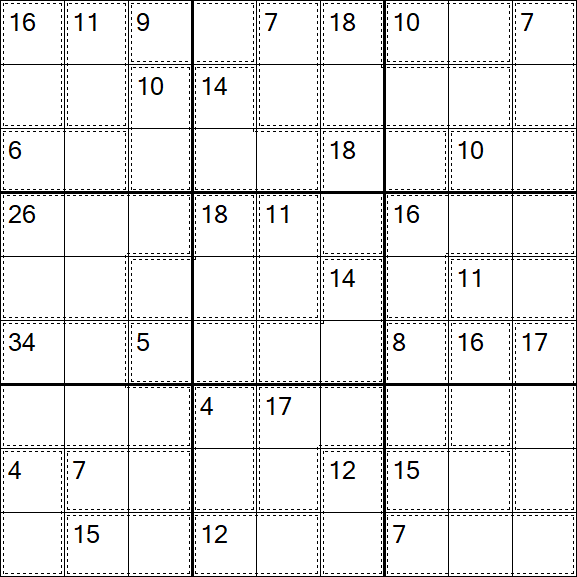 Killer Sudoku - Medium