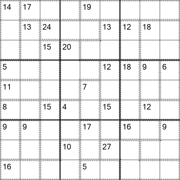 Killer Sudoku - Medio