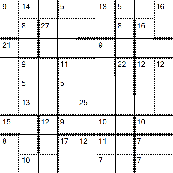 Killer Sudoku - Medium