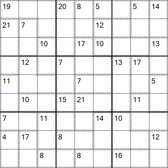 Killer Sudoku - Medium