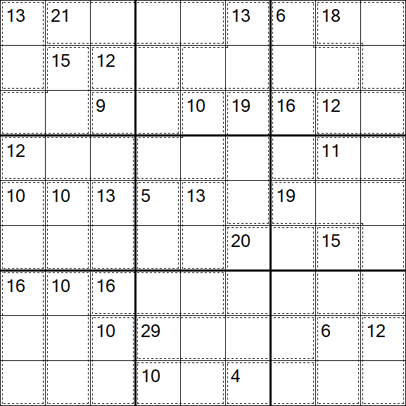 Killer Sudoku - Medium