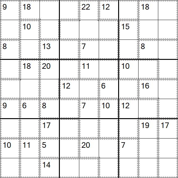 Killer Sudoku - Medium