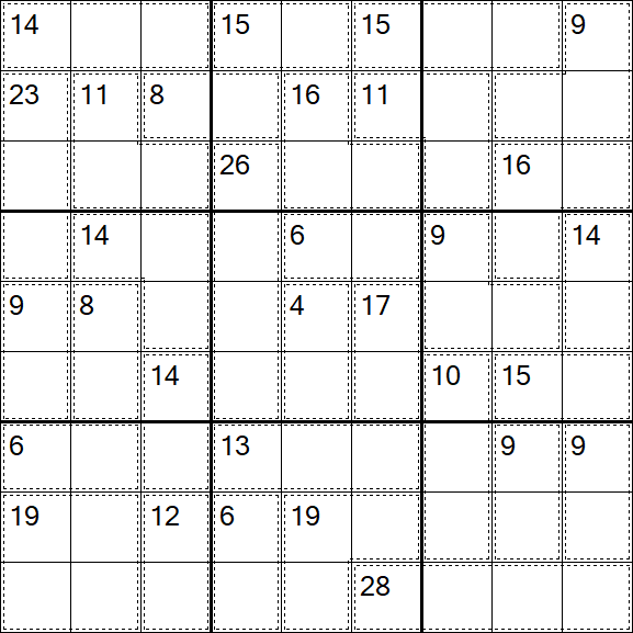 Killer Sudoku - Medium