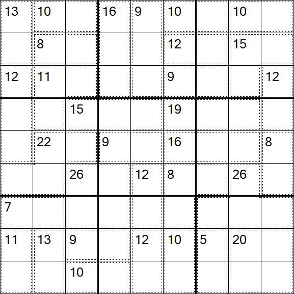 Killer Sudoku - Medio