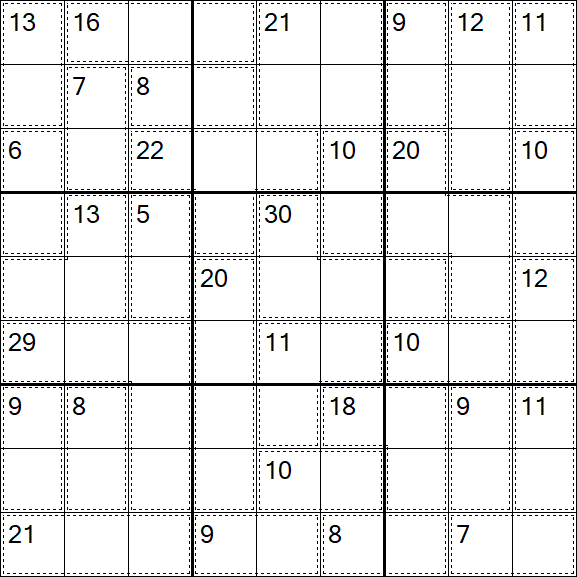Killer Sudoku - Medium