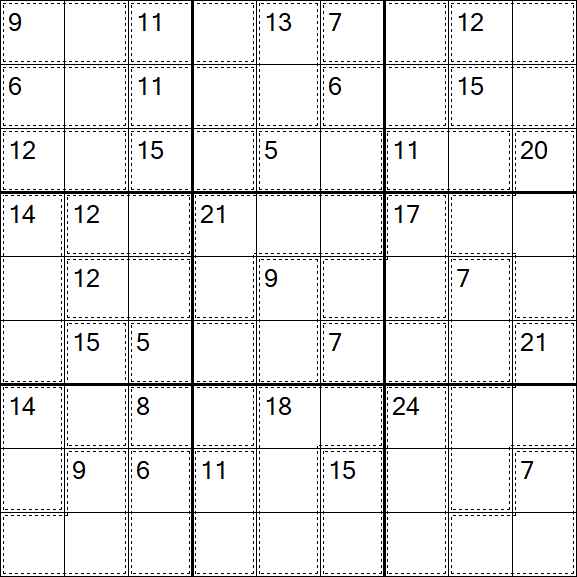 Killer Sudoku - Medium