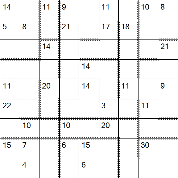 Killer Sudoku - Medium