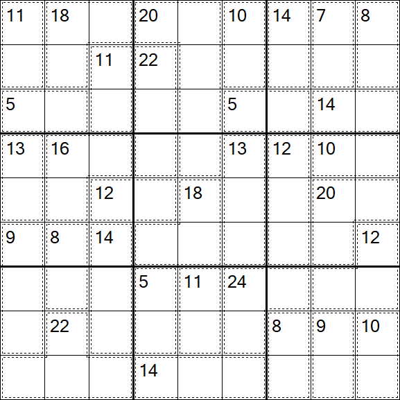 Killer Sudoku - Medium