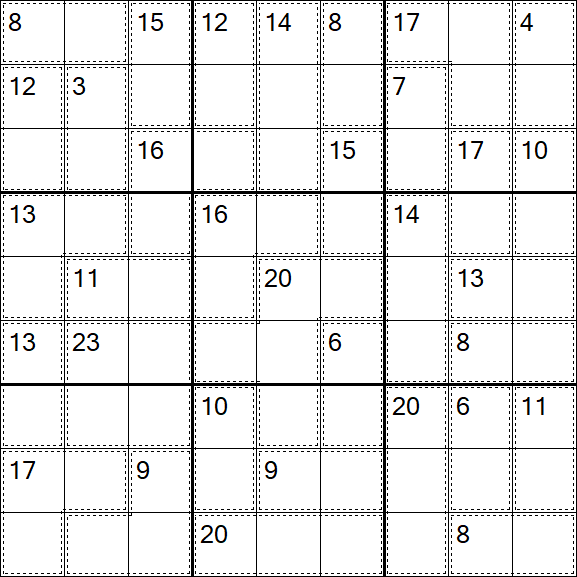Killer Sudoku - Moyen