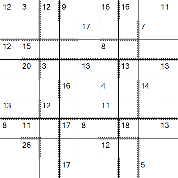 Killer Sudoku - Medium