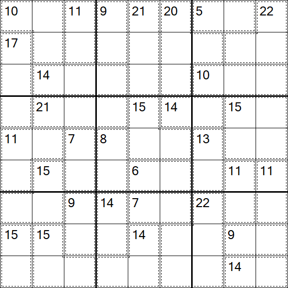 Killer Sudoku - Medium