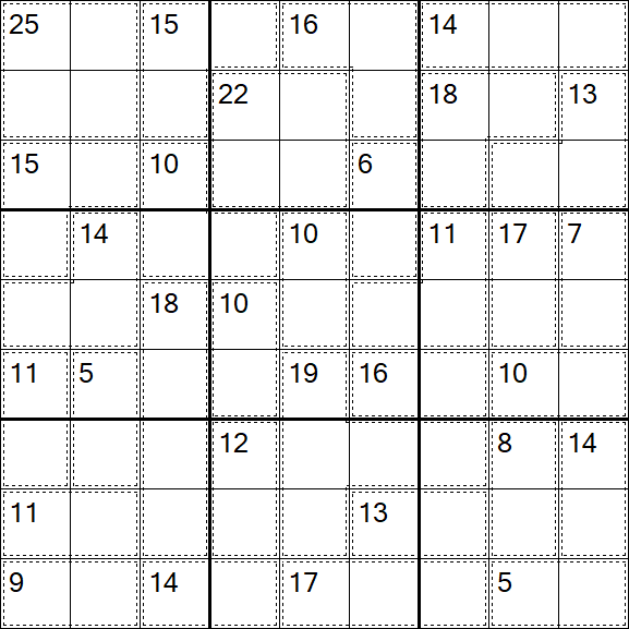 Killer Sudoku - Medio