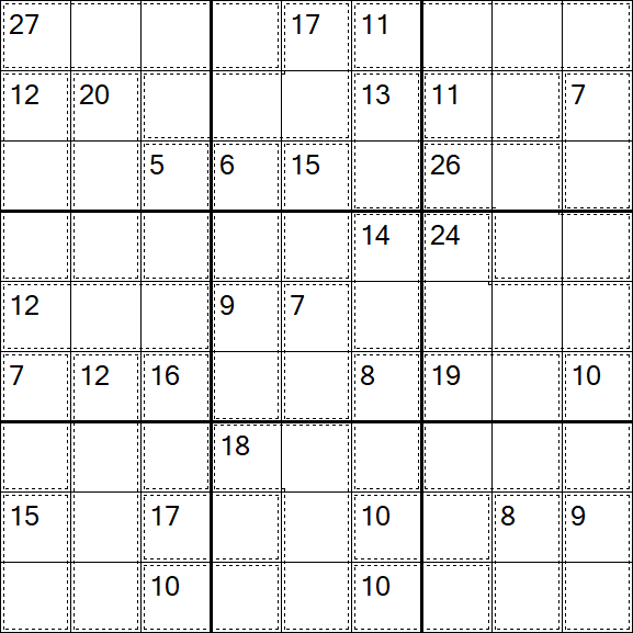 Killer Sudoku - Medium