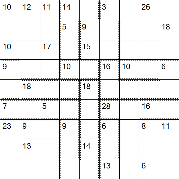 Killer Sudoku - Medium