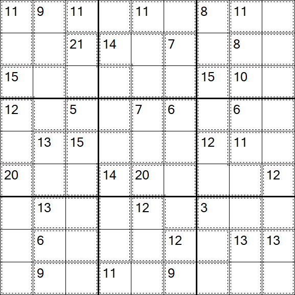 Killer Sudoku - Medium