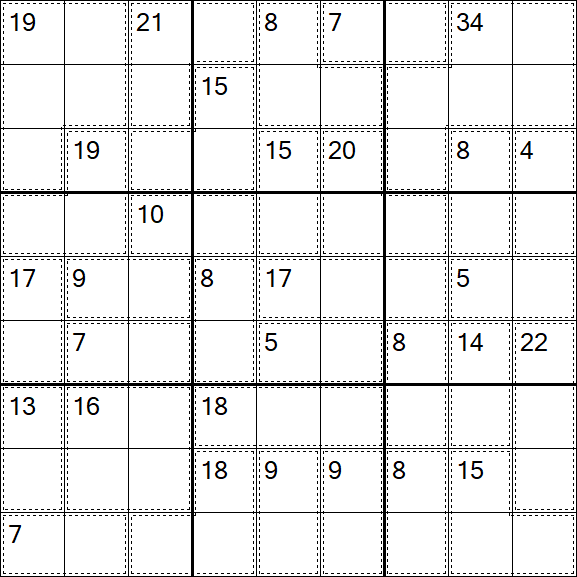 Killer Sudoku - Medium