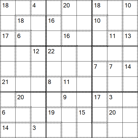 Killer Sudoku - Medium