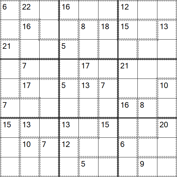 Killer Sudoku - Medium