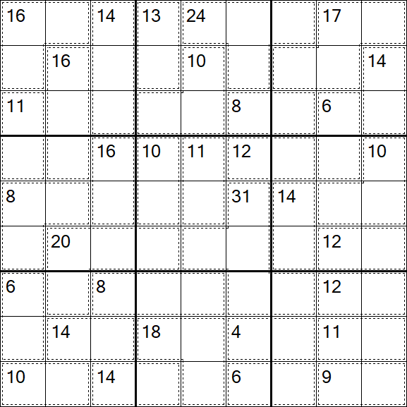 Killer Sudoku - Medium