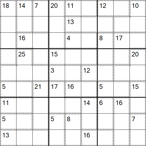 Killer Sudoku - Medium
