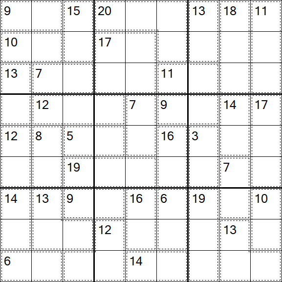 Killer Sudoku - Medium