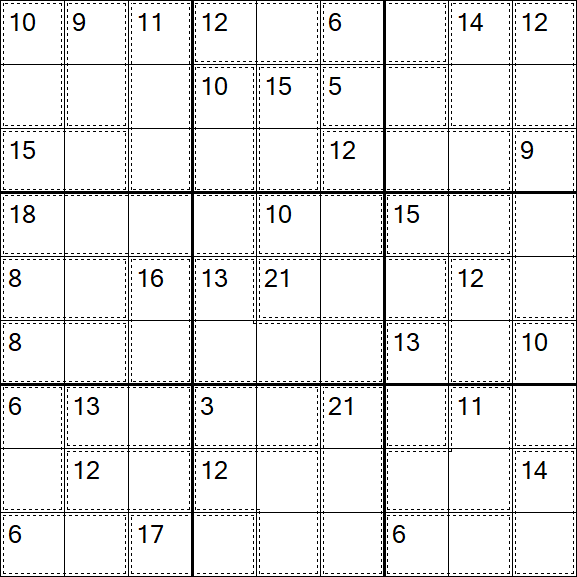Killer Sudoku - Medium
