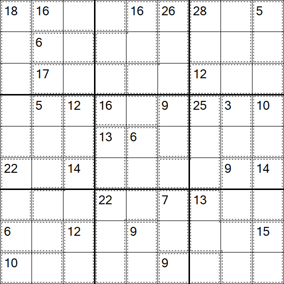 Killer Sudoku - Medium