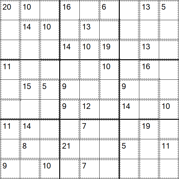 Killer Sudoku - Medium