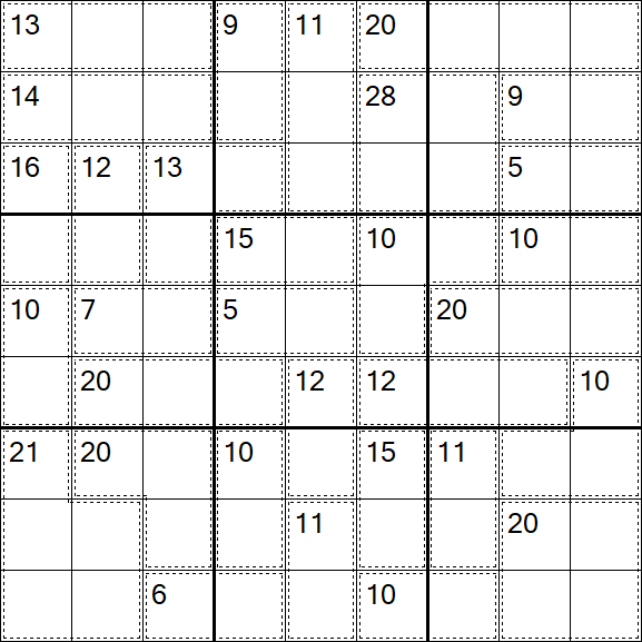 Killer Sudoku - Medium