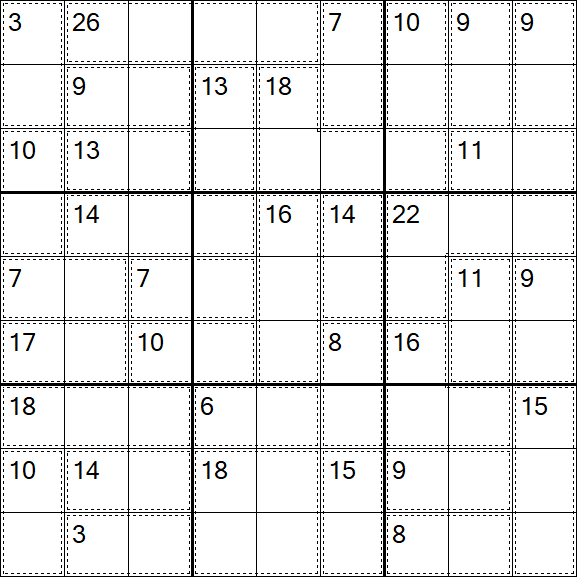 Killer Sudoku - Medium