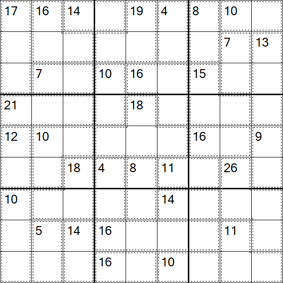 Killer Sudoku - Medium