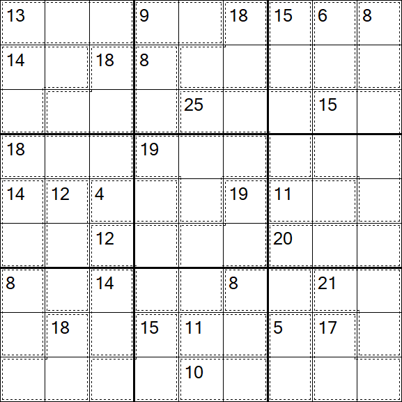 Killer Sudoku - Medium