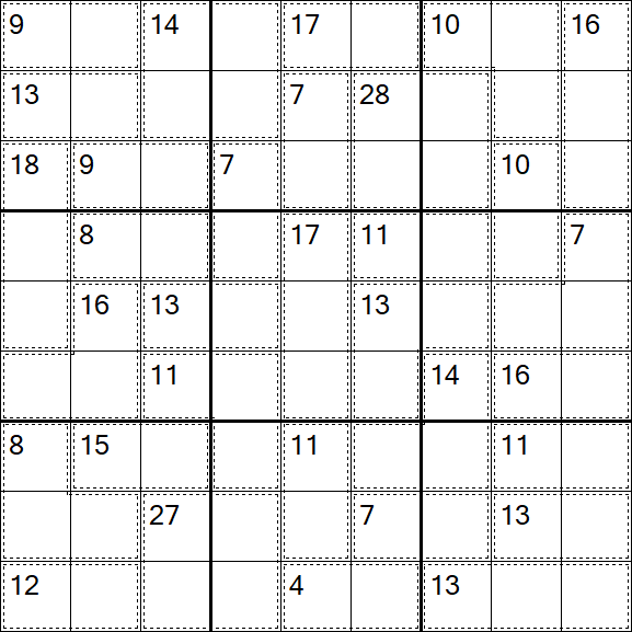 Killer Sudoku - Medium