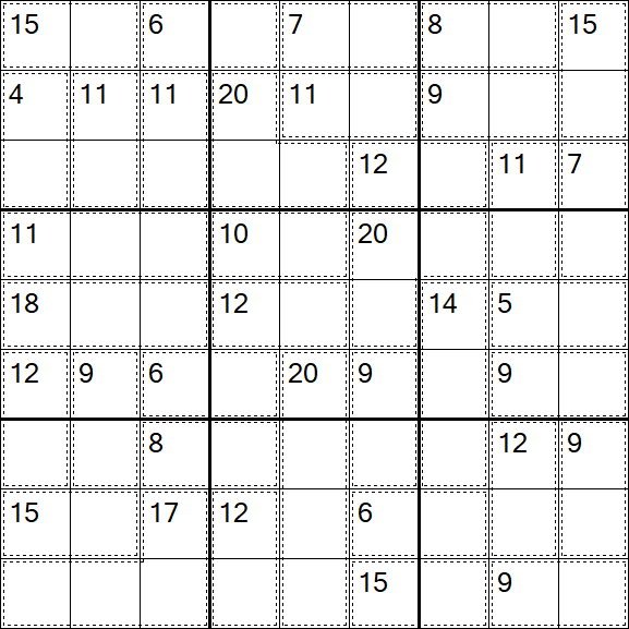 Killer Sudoku - Medium