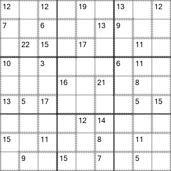 Killer Sudoku - Medium