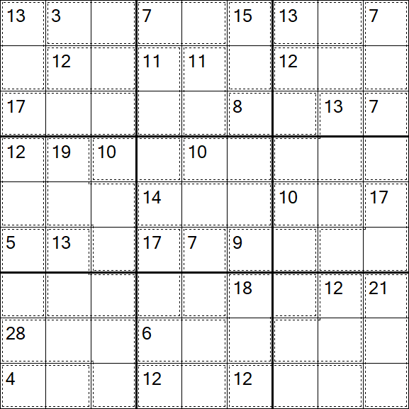 Killer Sudoku - Medium