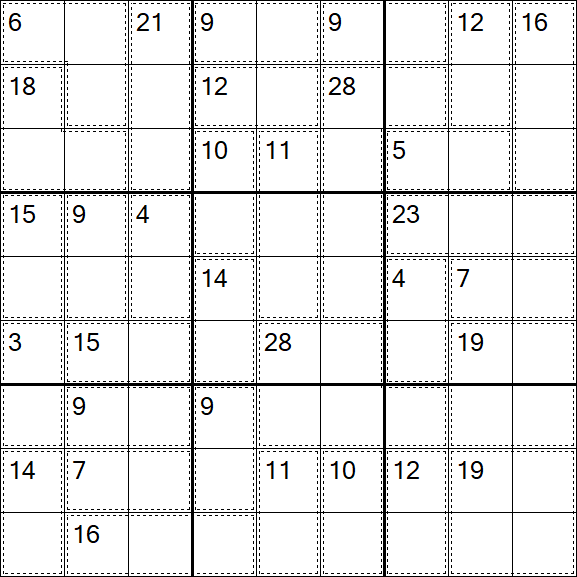 Killer Sudoku - Medium