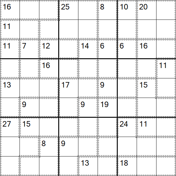 Killer Sudoku - Medium