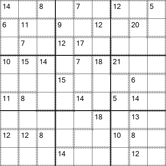 Killer Sudoku - Medium