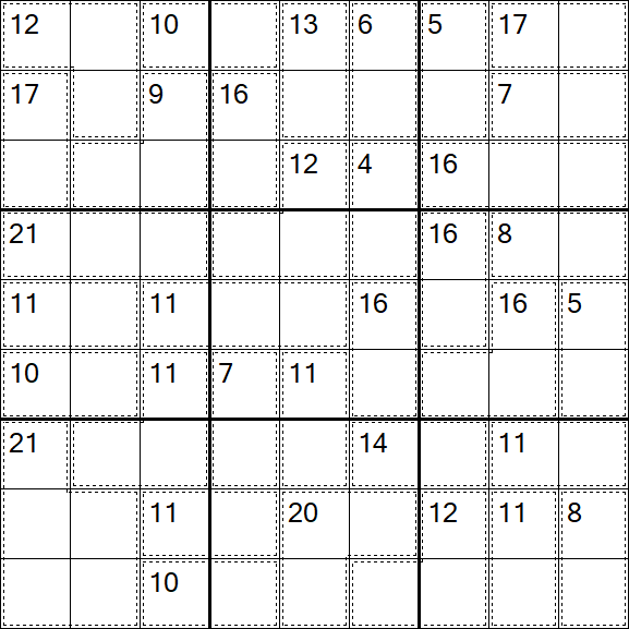 Killer Sudoku - Moyen