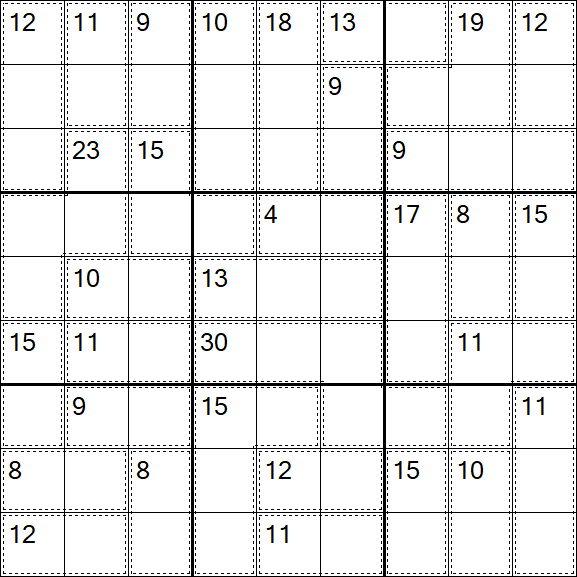 Killer Sudoku - Moyen