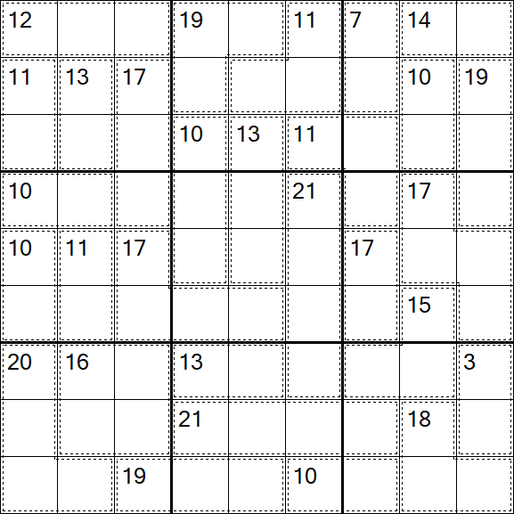 Killer Sudoku - Moyen