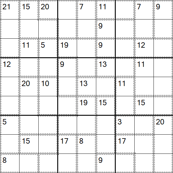 Killer Sudoku - Moyen