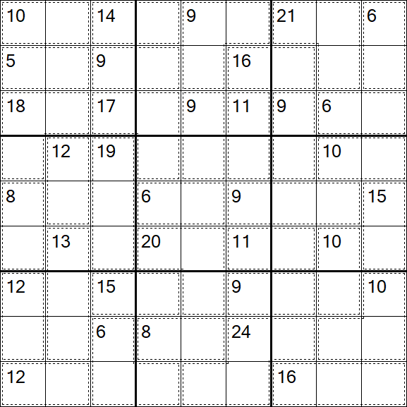 Killer Sudoku - Medium