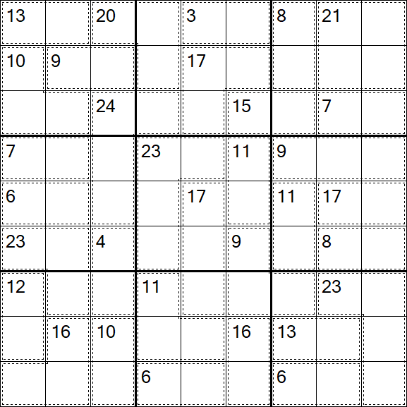 Killer Sudoku - Moyen