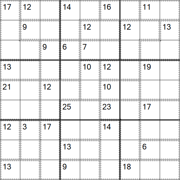 Killer Sudoku - Moyen