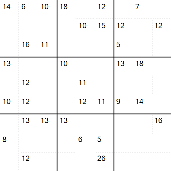 Killer Sudoku - Moyen