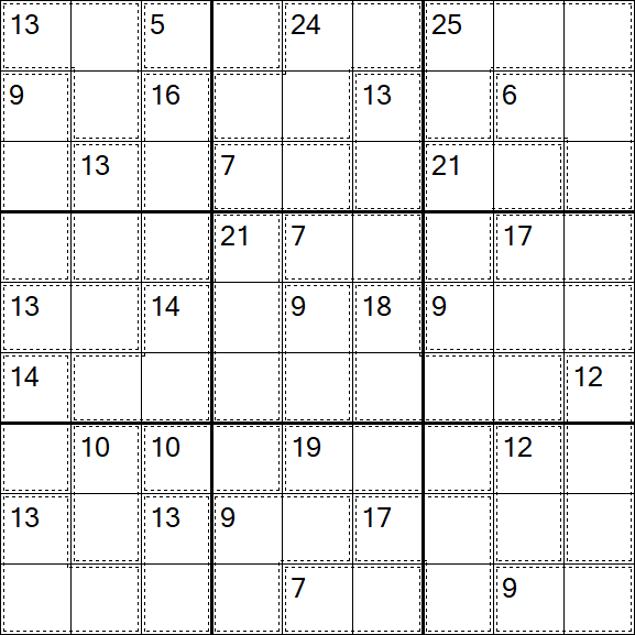 Killer Sudoku - Moyen