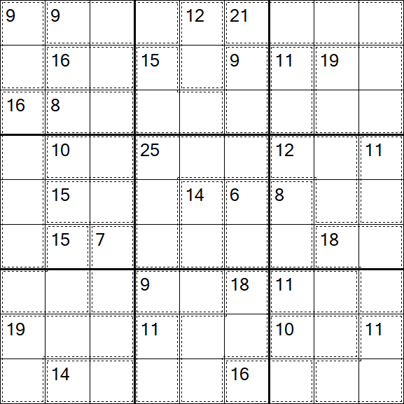 Killer Sudoku - Moyen